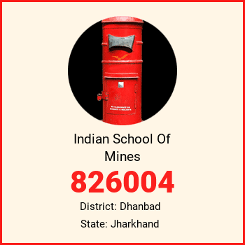 Indian School Of Mines pin code, district Dhanbad in Jharkhand