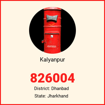 Kalyanpur pin code, district Dhanbad in Jharkhand