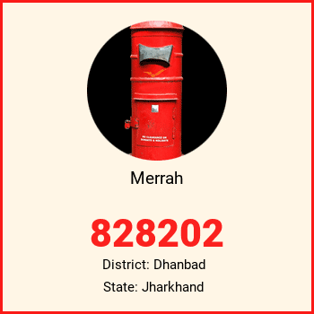 Merrah pin code, district Dhanbad in Jharkhand