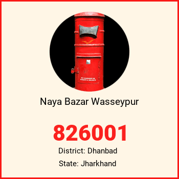 Naya Bazar Wasseypur pin code, district Dhanbad in Jharkhand