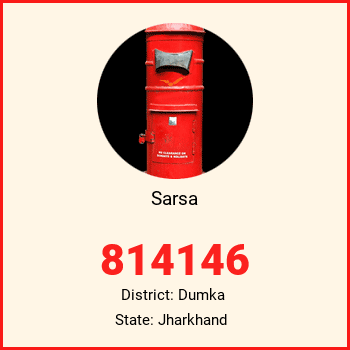 Sarsa pin code, district Dumka in Jharkhand