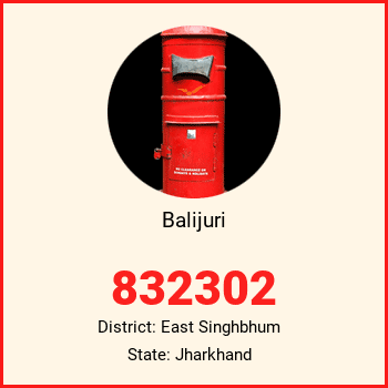 Balijuri pin code, district East Singhbhum in Jharkhand