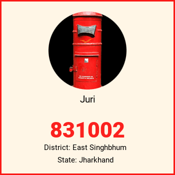 Juri pin code, district East Singhbhum in Jharkhand