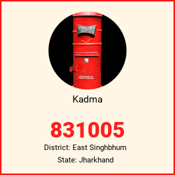 Kadma pin code, district East Singhbhum in Jharkhand
