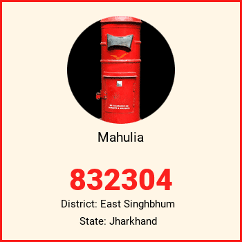 Mahulia pin code, district East Singhbhum in Jharkhand