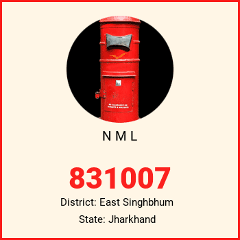 N M L pin code, district East Singhbhum in Jharkhand