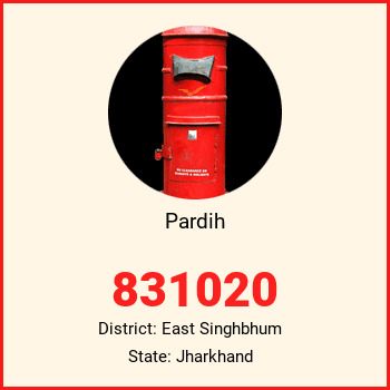 Pardih pin code, district East Singhbhum in Jharkhand