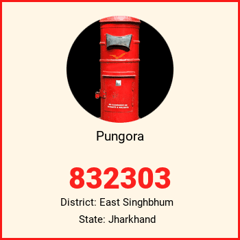 Pungora pin code, district East Singhbhum in Jharkhand
