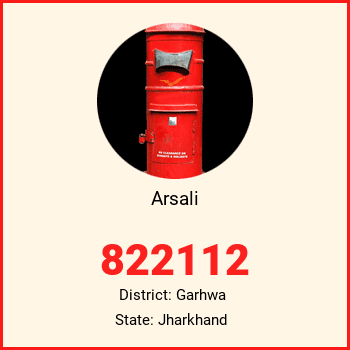 Arsali pin code, district Garhwa in Jharkhand