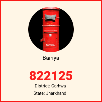 Bairiya pin code, district Garhwa in Jharkhand