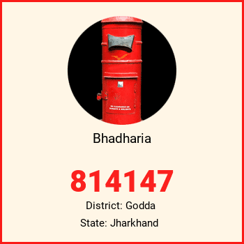 Bhadharia pin code, district Godda in Jharkhand