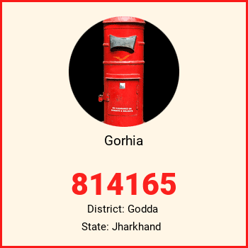 Gorhia pin code, district Godda in Jharkhand