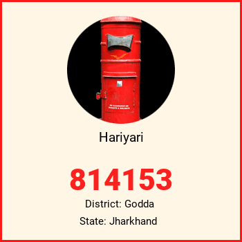 Hariyari pin code, district Godda in Jharkhand