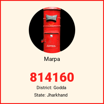 Marpa pin code, district Godda in Jharkhand