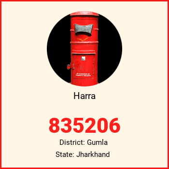 Harra pin code, district Gumla in Jharkhand