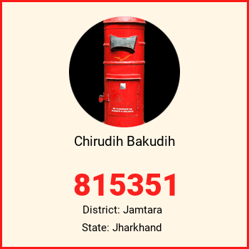 Chirudih Bakudih pin code, district Jamtara in Jharkhand