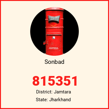 Sonbad pin code, district Jamtara in Jharkhand