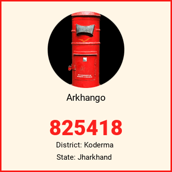 Arkhango pin code, district Koderma in Jharkhand