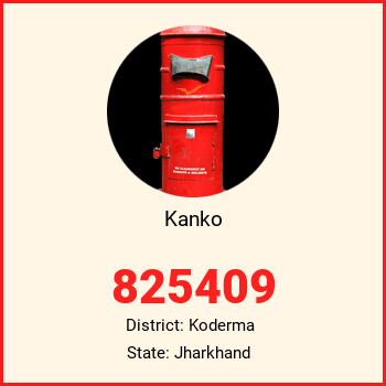 Kanko pin code, district Koderma in Jharkhand