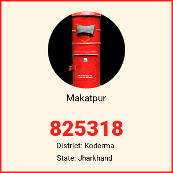 Makatpur pin code, district Koderma in Jharkhand