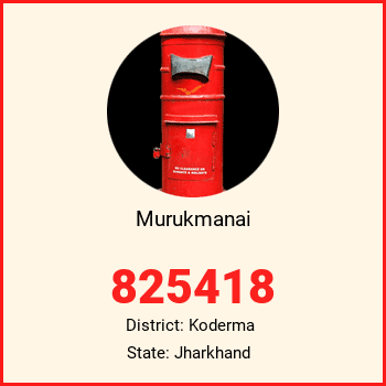 Murukmanai pin code, district Koderma in Jharkhand