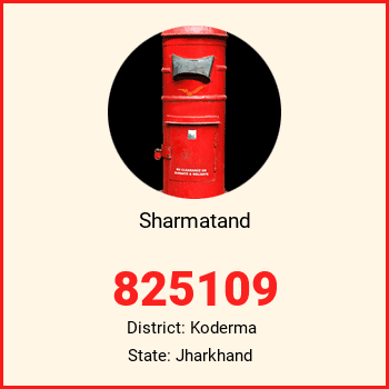 Sharmatand pin code, district Koderma in Jharkhand