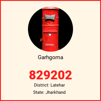 Garhgoma pin code, district Latehar in Jharkhand