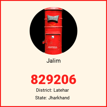 Jalim pin code, district Latehar in Jharkhand