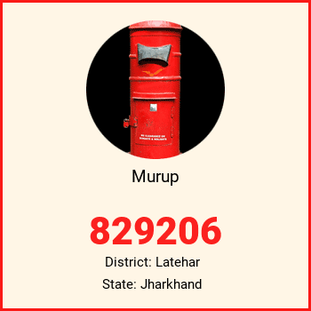 Murup pin code, district Latehar in Jharkhand