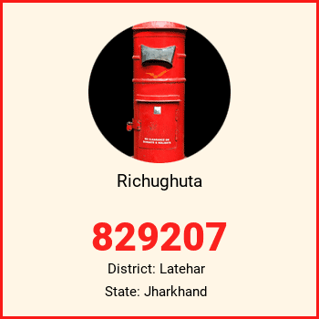 Richughuta pin code, district Latehar in Jharkhand
