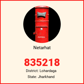 Netarhat pin code, district Lohardaga in Jharkhand