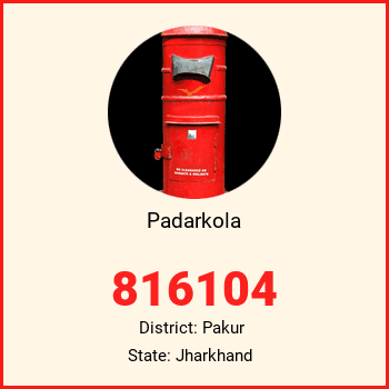 Padarkola pin code, district Pakur in Jharkhand