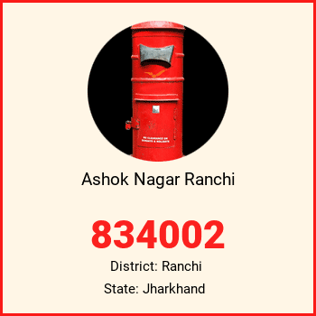 Ashok Nagar Ranchi pin code, district Ranchi in Jharkhand