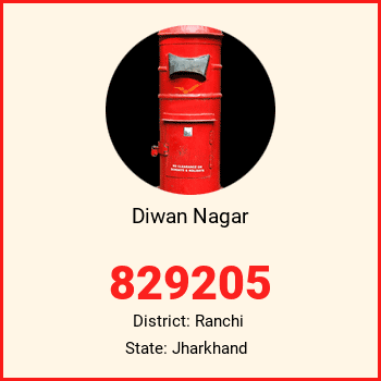 Diwan Nagar pin code, district Ranchi in Jharkhand