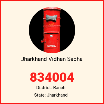 Jharkhand Vidhan Sabha pin code, district Ranchi in Jharkhand