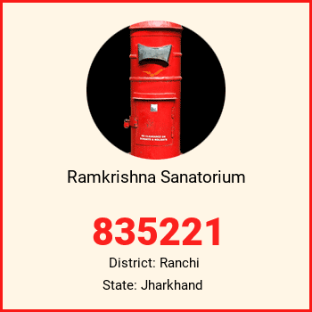 Ramkrishna Sanatorium pin code, district Ranchi in Jharkhand