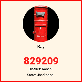 Ray pin code, district Ranchi in Jharkhand