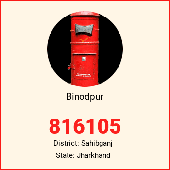 Binodpur pin code, district Sahibganj in Jharkhand