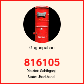 Gaganpahari pin code, district Sahibganj in Jharkhand