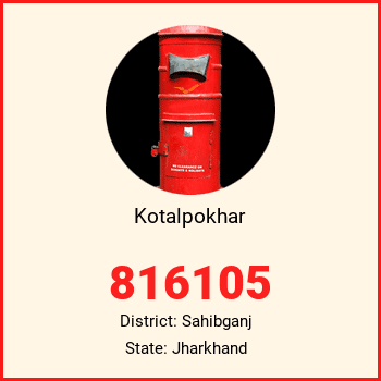 Kotalpokhar pin code, district Sahibganj in Jharkhand