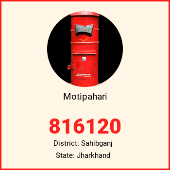 Motipahari pin code, district Sahibganj in Jharkhand