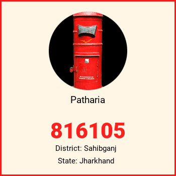Patharia pin code, district Sahibganj in Jharkhand