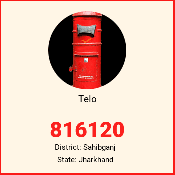 Telo pin code, district Sahibganj in Jharkhand