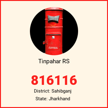 Tinpahar RS pin code, district Sahibganj in Jharkhand