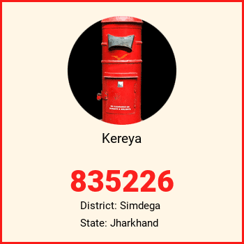 Kereya pin code, district Simdega in Jharkhand