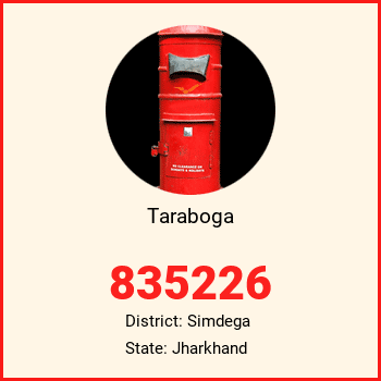 Taraboga pin code, district Simdega in Jharkhand