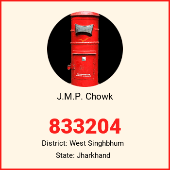 J.M.P. Chowk pin code, district West Singhbhum in Jharkhand
