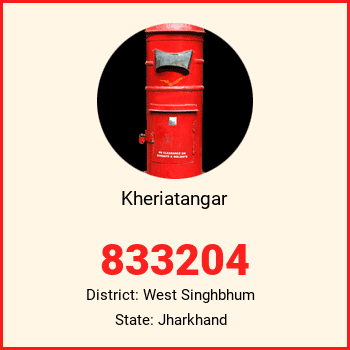 Kheriatangar pin code, district West Singhbhum in Jharkhand