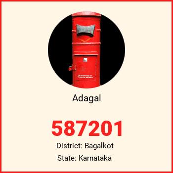 Adagal pin code, district Bagalkot in Karnataka