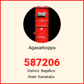 Agasarkoppa pin code, district Bagalkot in Karnataka